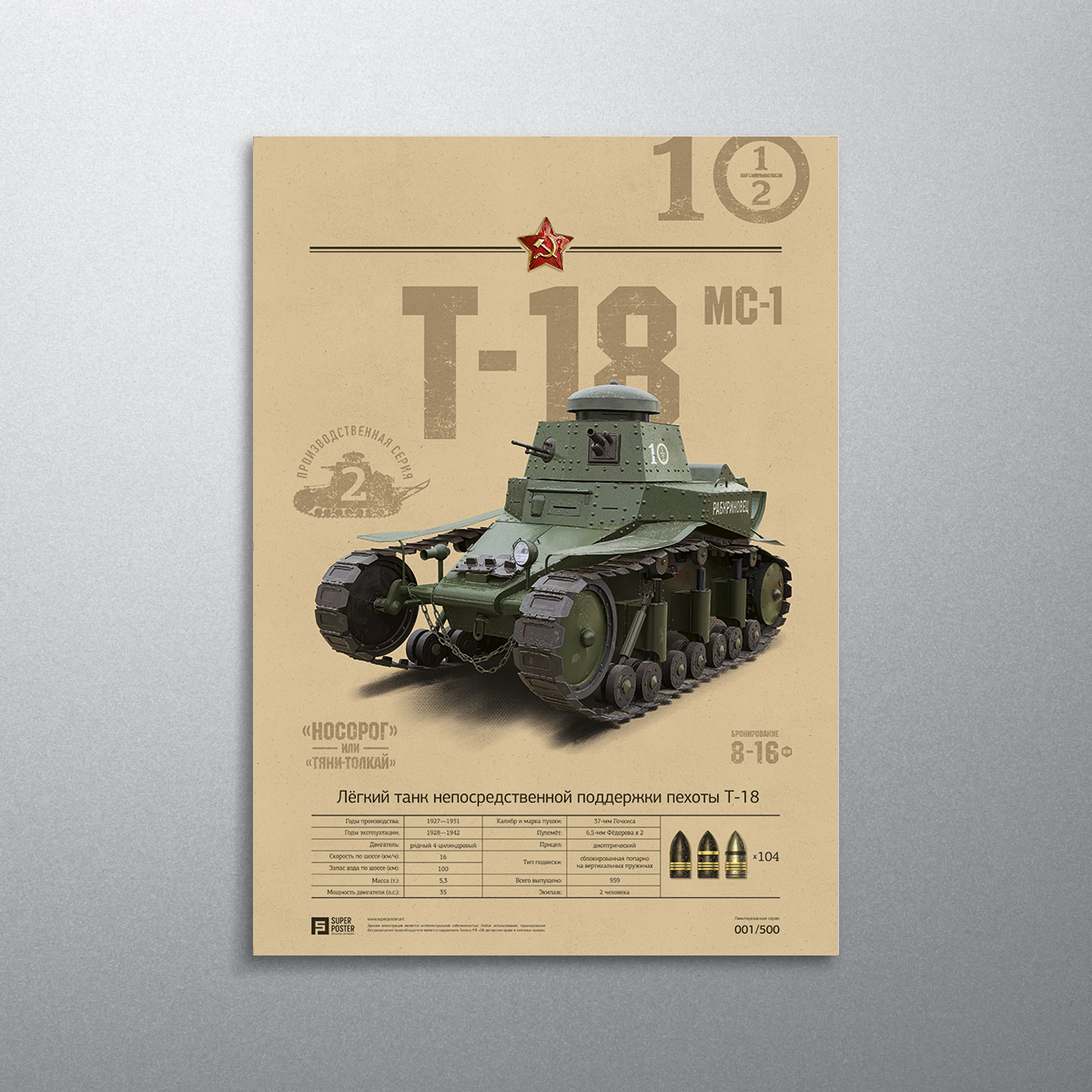 SUPERPOSTER Т-18 / СССР