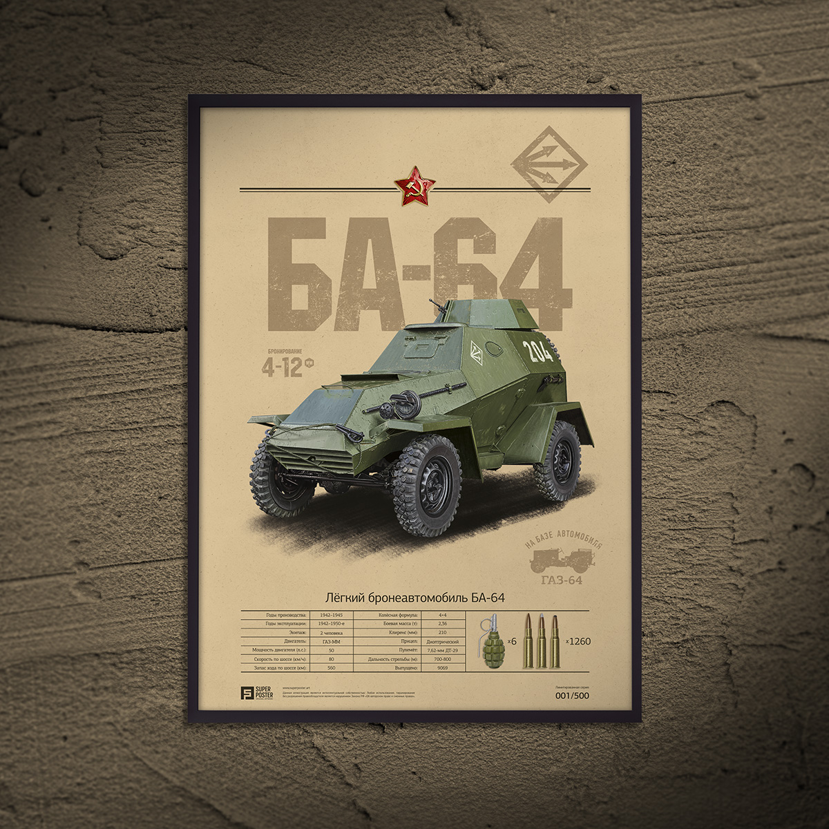 SUPERPOSTER БА-64 / СССР