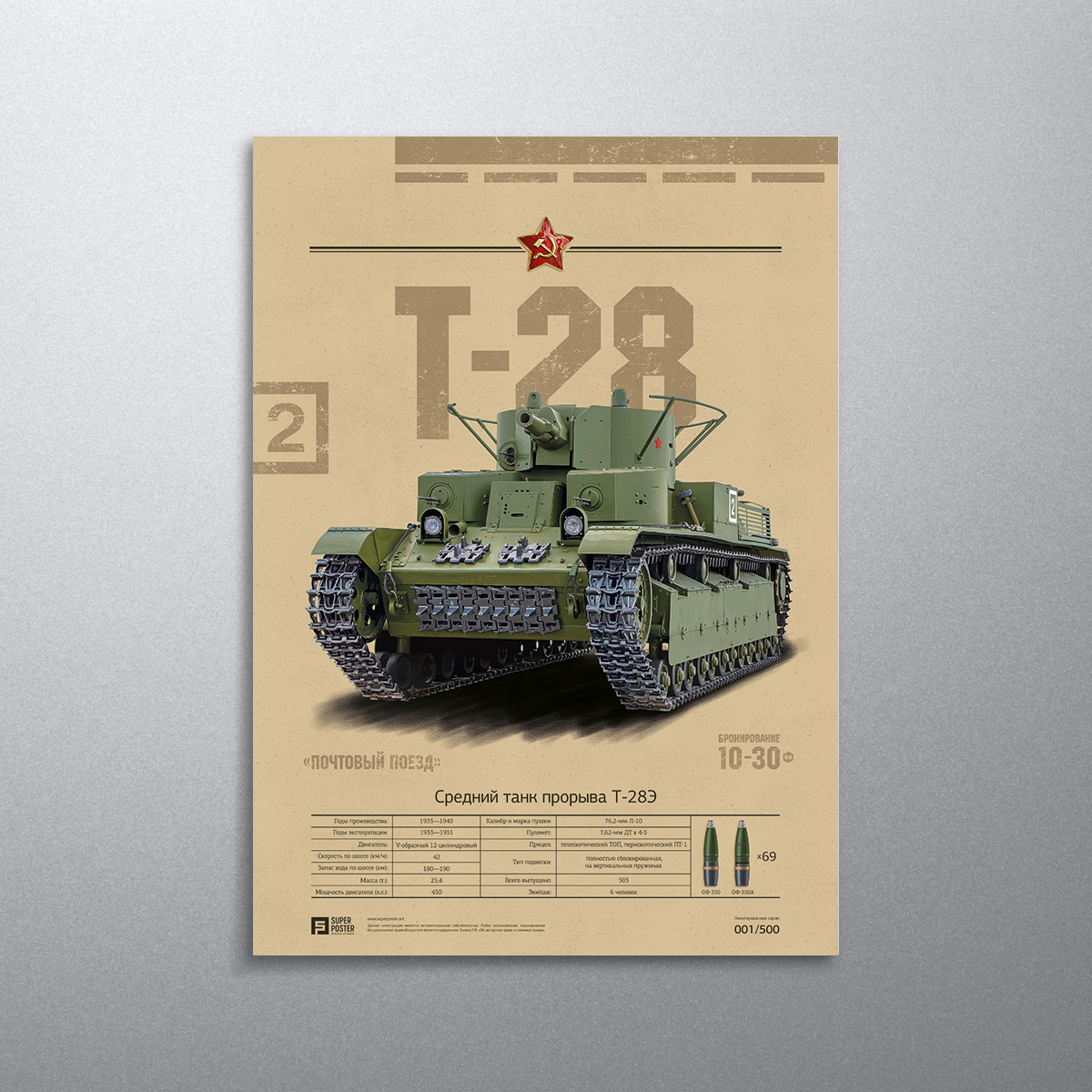 SUPERPOSTER Т-28 / СССР